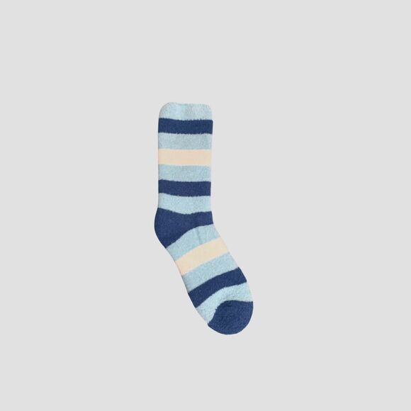 Fuzzy Winter Socks Carnival Stripe - One Size Fits Most - Picture 1 of 3